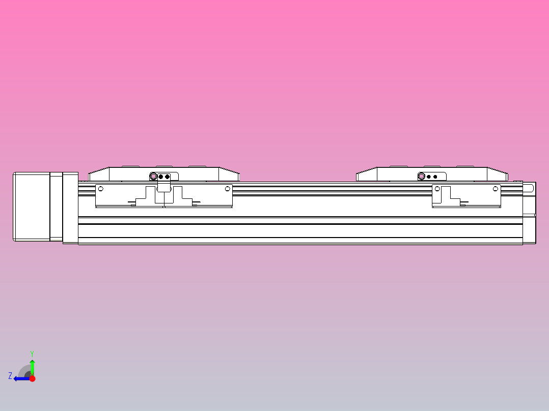 滚珠丝杠线性轴TPA-GCRS-50-1205C-L25-MR-M10-N3右视图