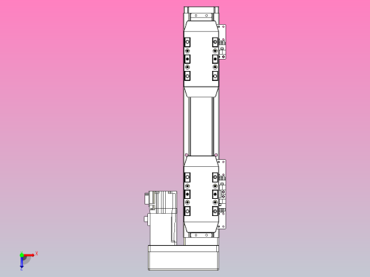 滚珠丝杠线性轴TPA-GCRS-50-1205C-L25-MR-M10-N3俯视缩略图