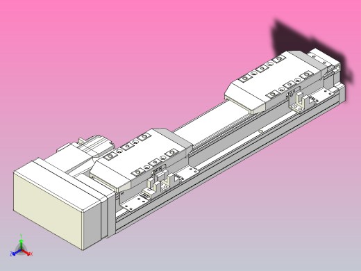 滚珠丝杠线性轴TPA-GCRS-50-1205C-L25-MR-M10-N3正等轴测缩略图