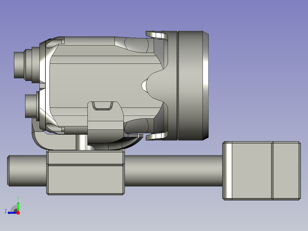 摄像头组件右视图