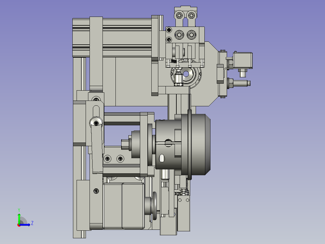 YX-04-13贴胶总装组件左视图