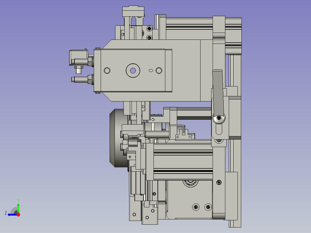 YX-04-13贴胶总装组件右视图
