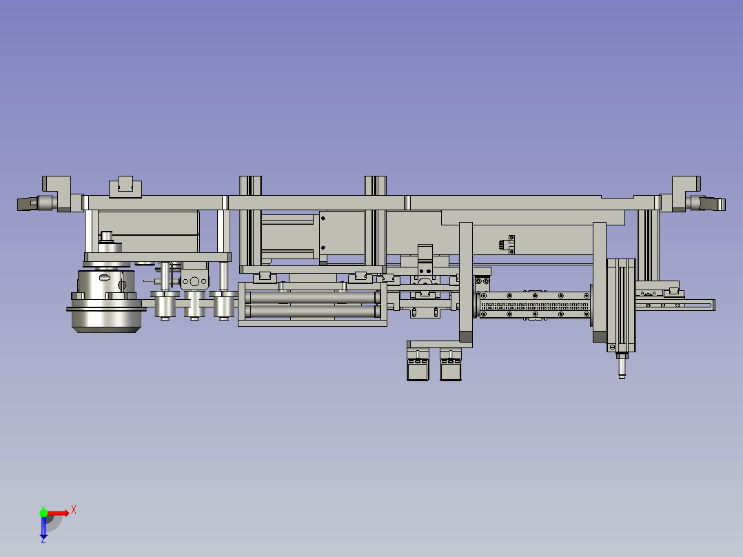 YX-04-13贴胶总装组件俯视图