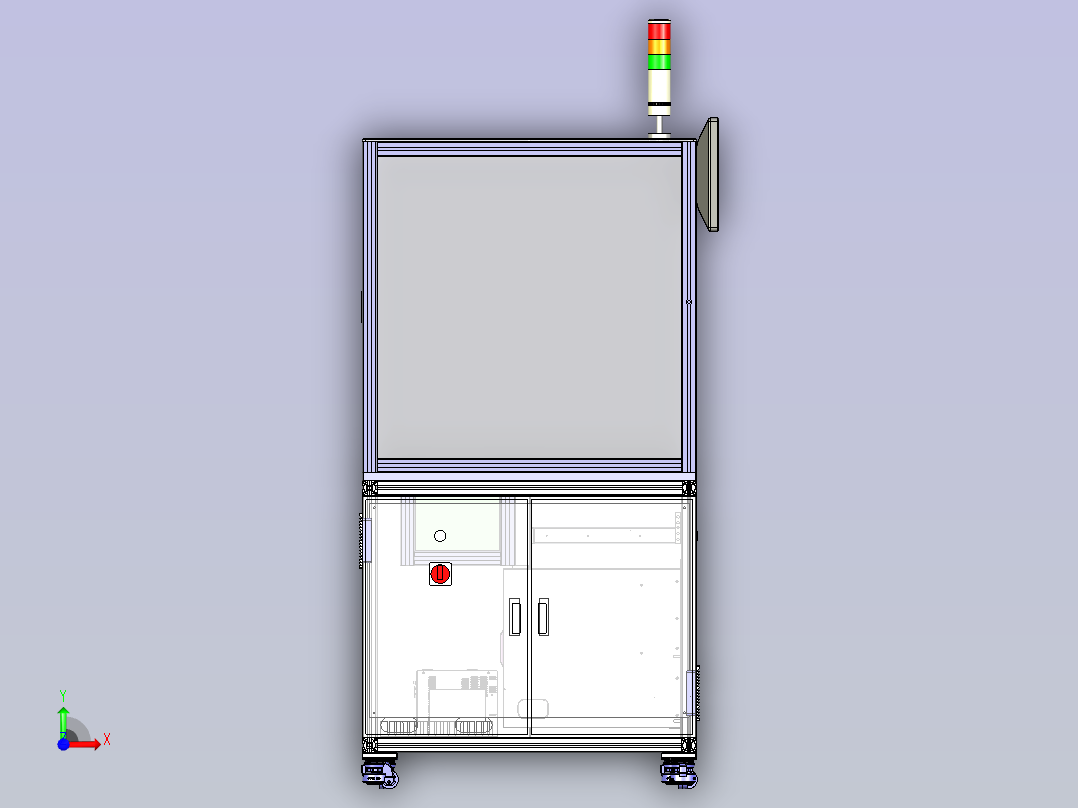 可移动机柜前视图