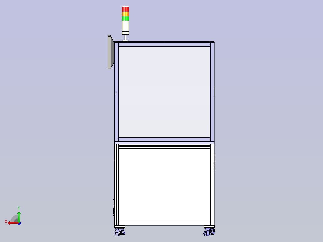 可移动机柜后视图