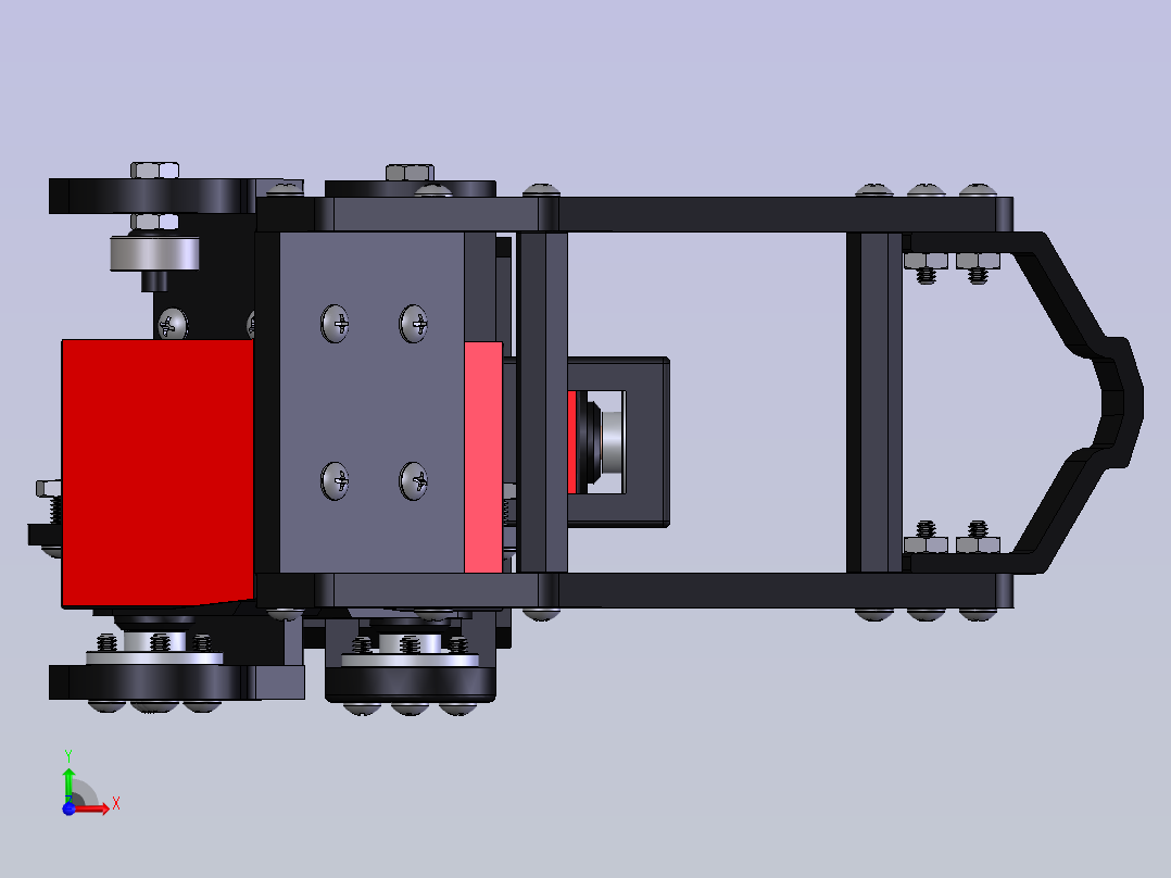 六足蜘蛛前视图