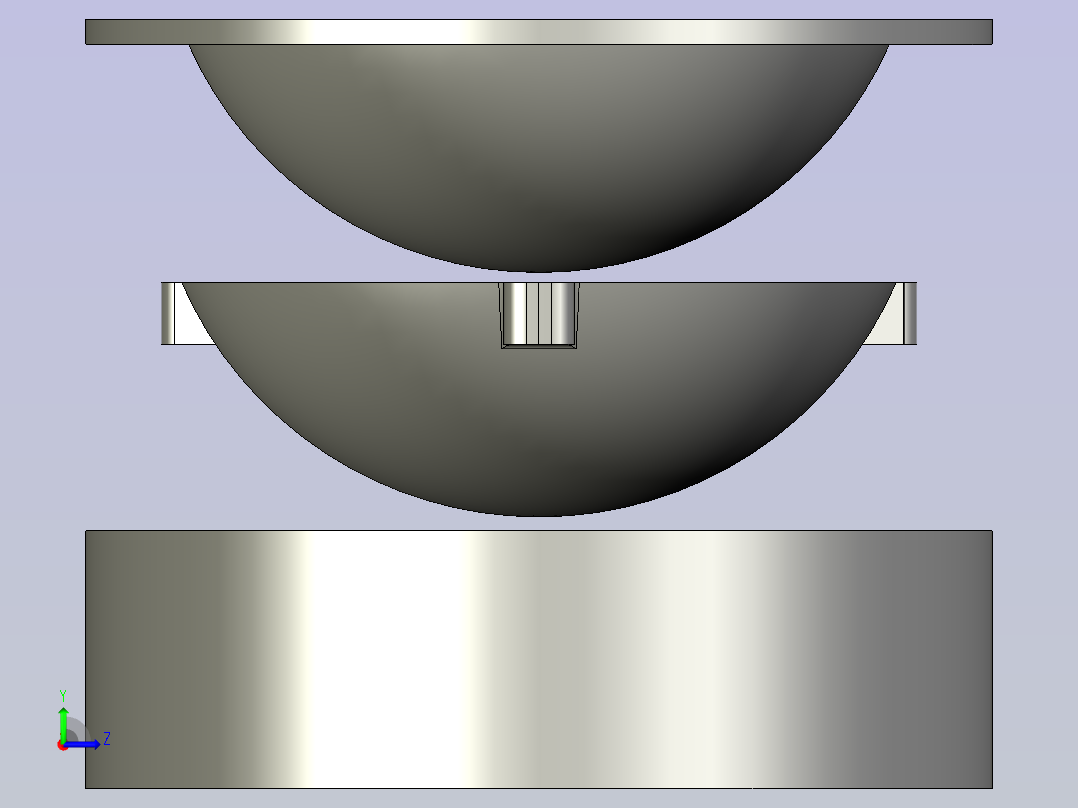 培养箱 PET 圆顶左视图