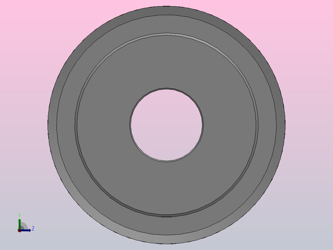 小凸缘型梯形齿同步带轮AT10型_SAT10DC-16-25-dc16-A左视图