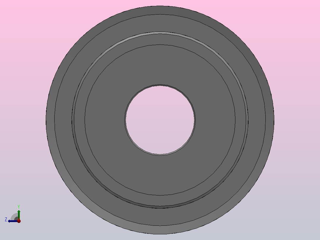 小凸缘型梯形齿同步带轮AT10型_SAT10DC-16-25-dc16-A右视图