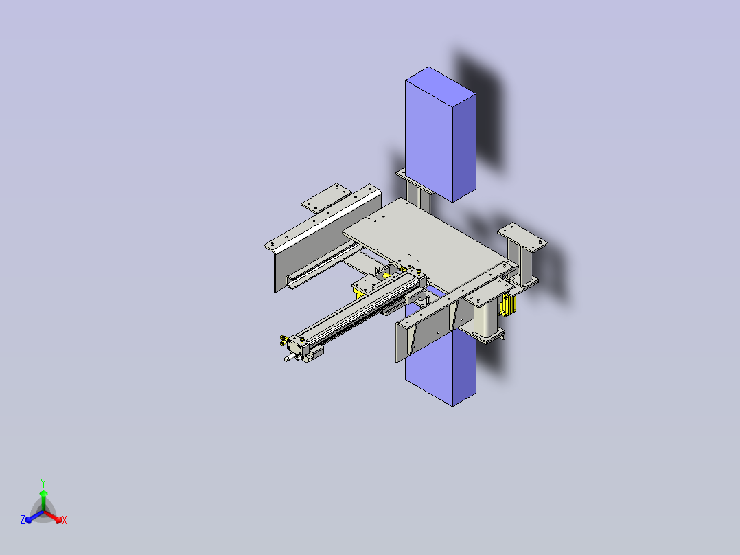 一种自动卷帘机构3D图纸主视图