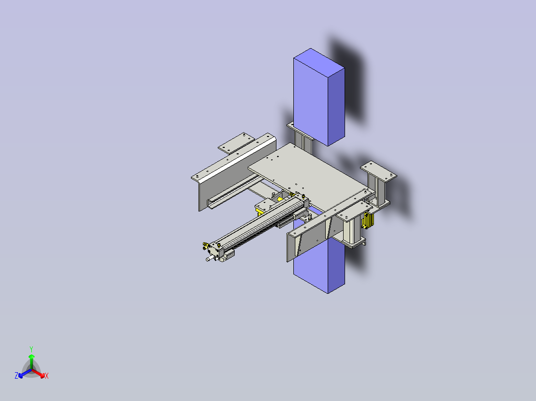 一种自动卷帘机构3D图纸正等轴测图