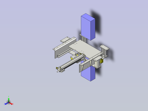 一种自动卷帘机构3D图纸正等轴测缩略图