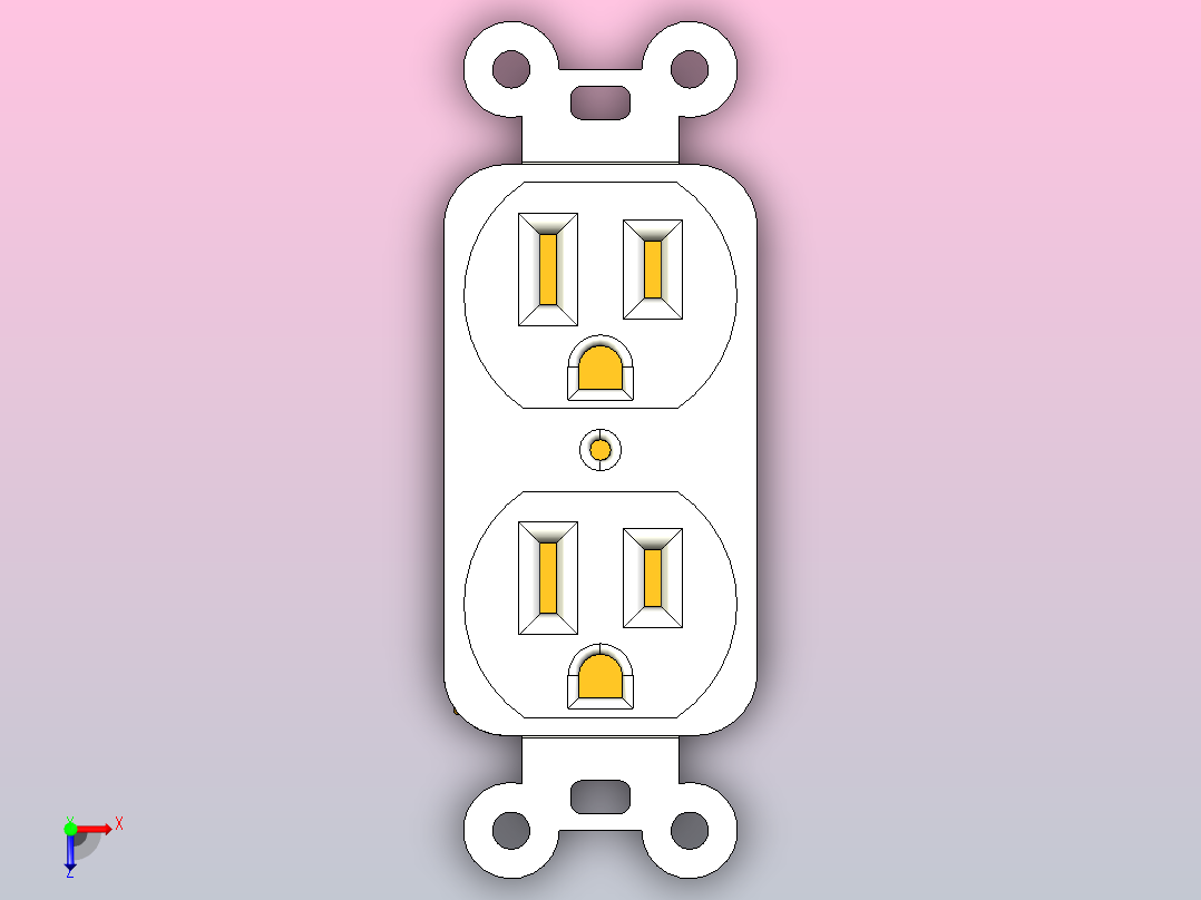 插座5俯视图