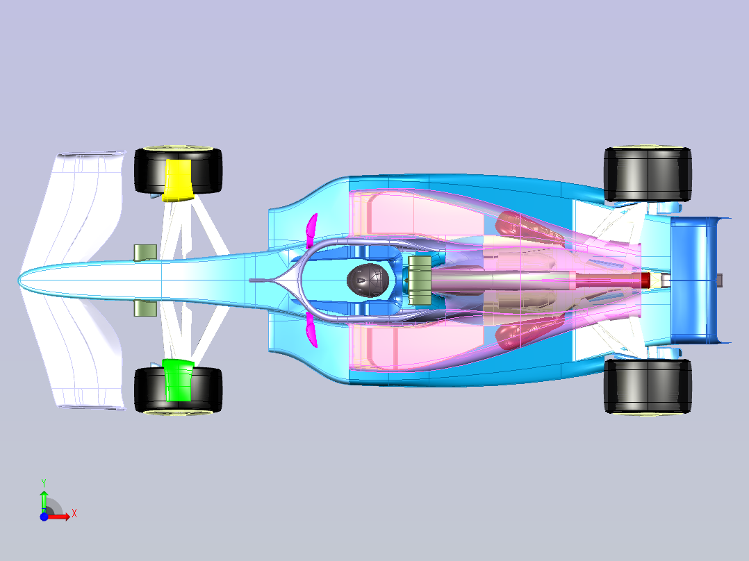Seguracing F1方程式赛车模型3D图纸 CATIA设计.x_t前视图