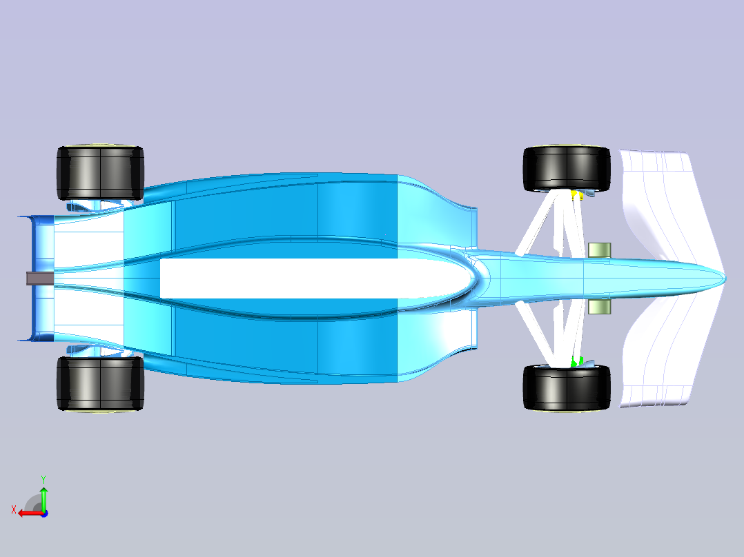 Seguracing F1方程式赛车模型3D图纸 CATIA设计.x_t后视图