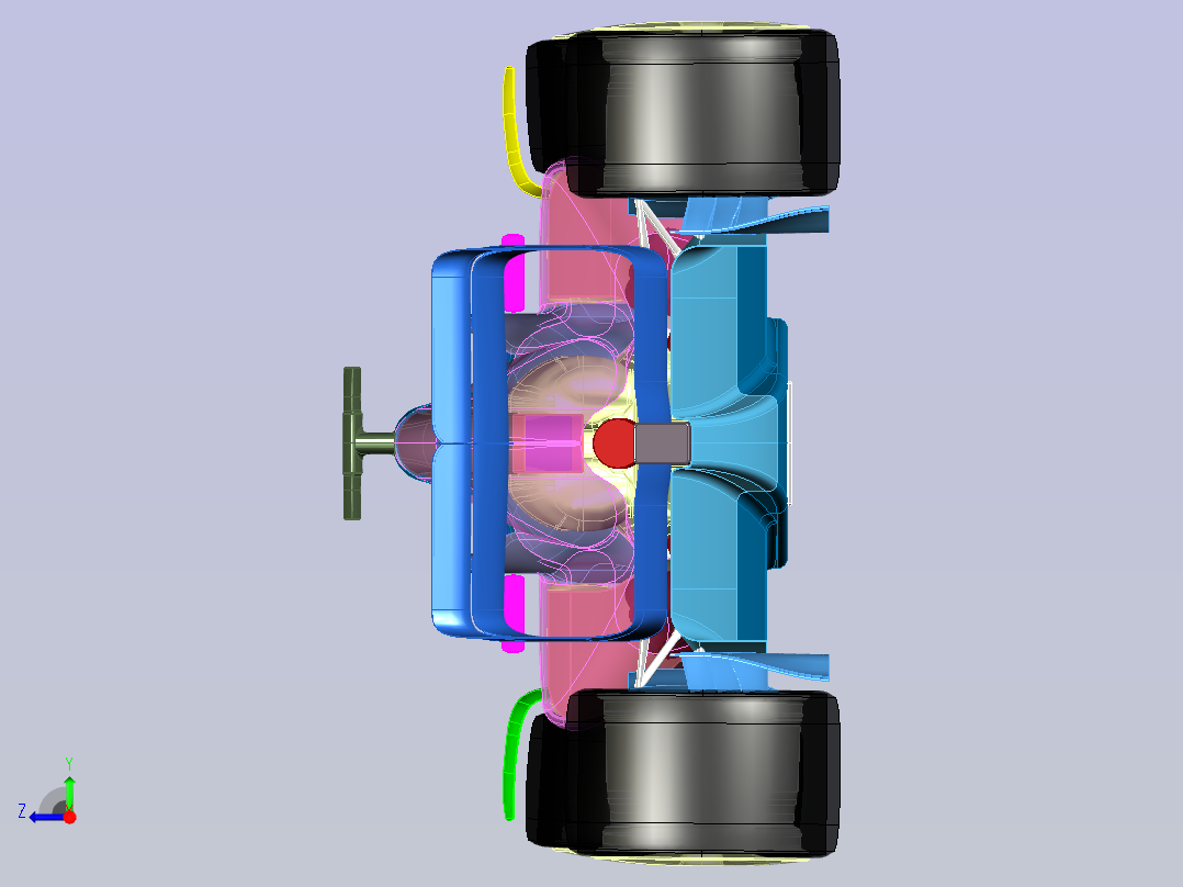 Seguracing F1方程式赛车模型3D图纸 CATIA设计.x_t右视图