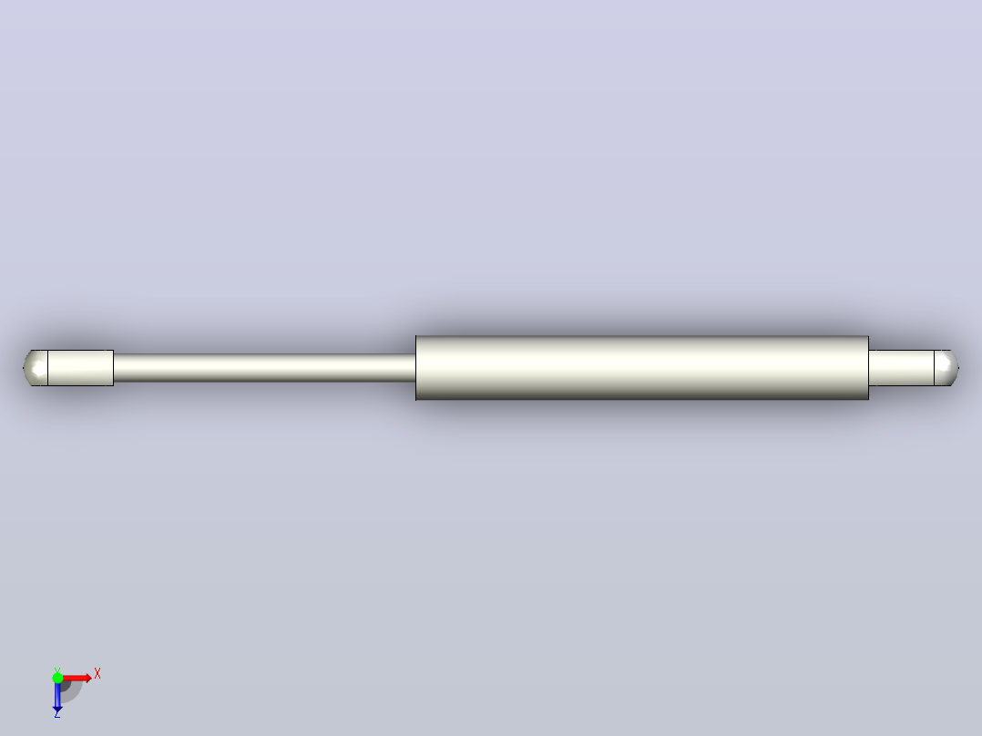 不锈钢型氮气弹簧[NSS-A-80-100]俯视图