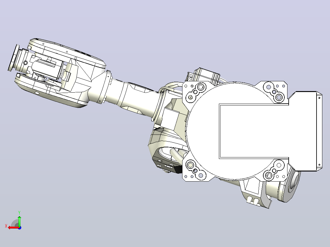 IRB6700-200-260 3D模型后视图