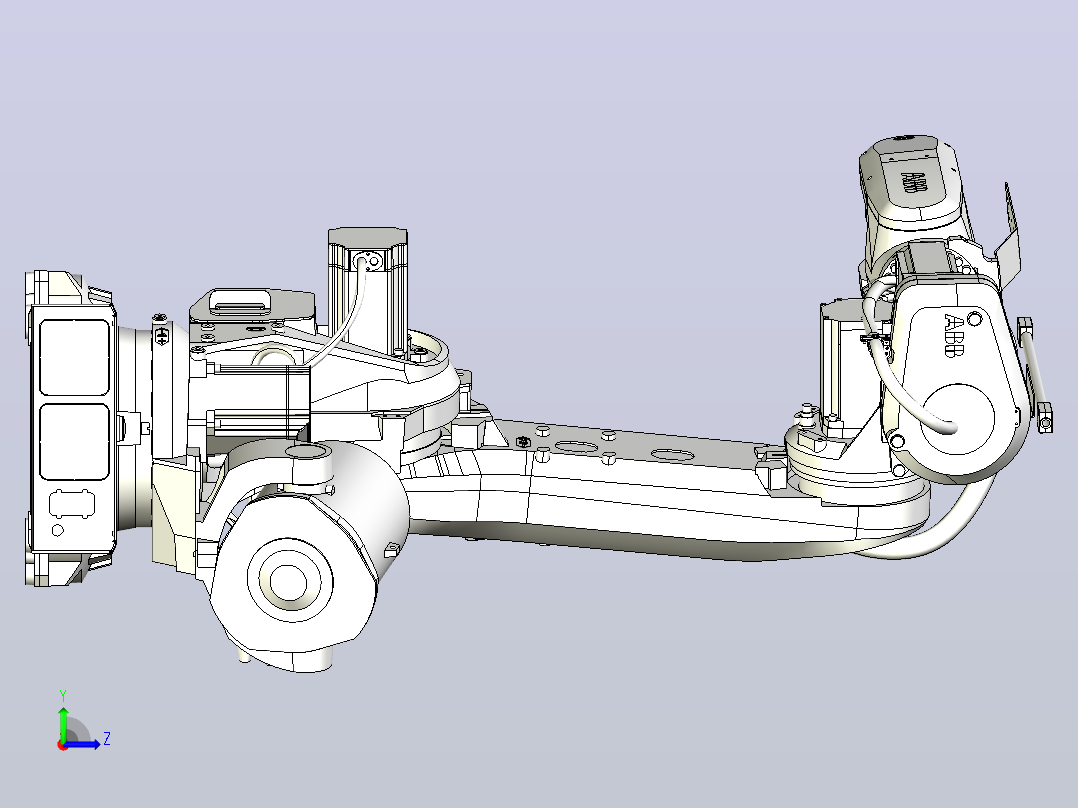 IRB6700-200-260 3D模型左视图