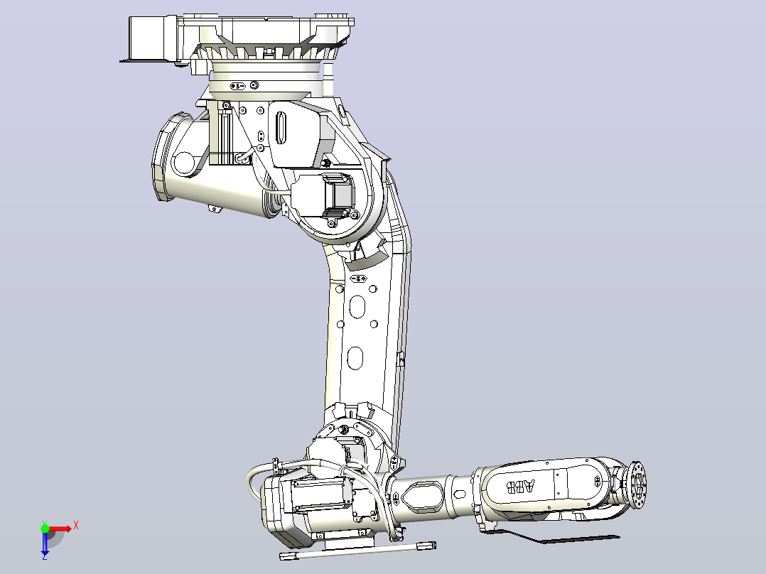 IRB6700-200-260 3D模型俯视图