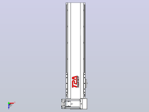 皮带直线轴半封闭可选导轨TPA-HNB-120D-110-L350-RU-C-P40-N3俯视缩略图