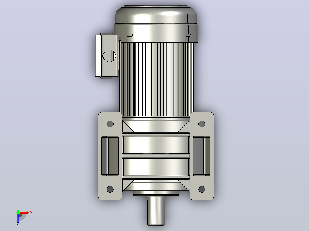 小型常规单相三维1.5KW4#LS单相俯视图