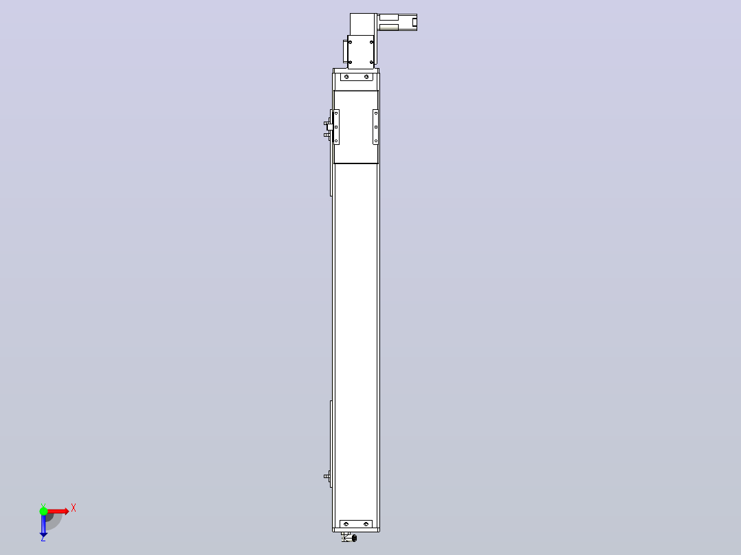 MCB10无尘皮带滑台[MCB10-L32-800-R-100W-C3]俯视图