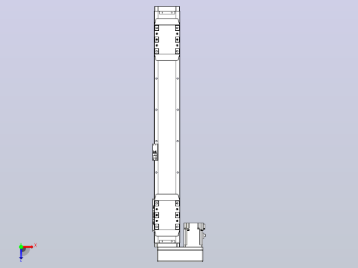 滚珠丝杠线性轴TPA-GCRS-80-1610C-L175-ML-M20-N3俯视缩略图