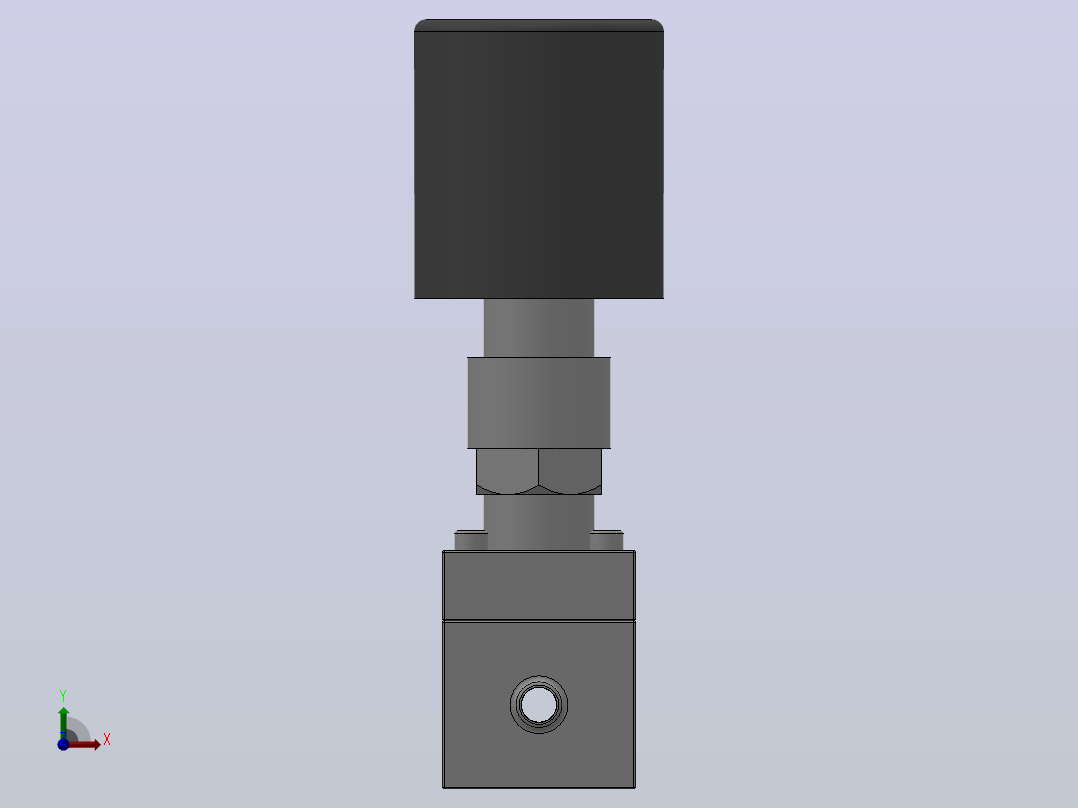 ZCG系列高压电磁阀[ZCG-16.0-3-F-B-K]通径3mm前视图