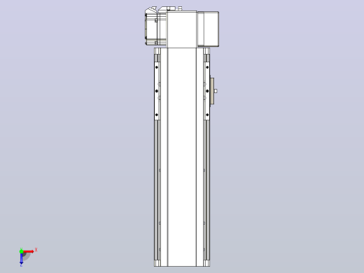 皮带直线轴半封闭可选导轨TPA-HNB-105D-90-L200-LP-Y-P20-N3俯视缩略图