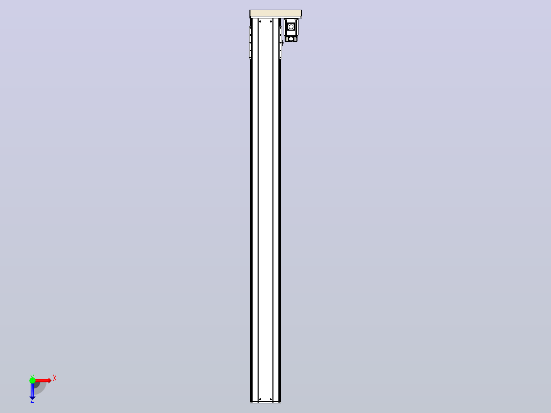 日规模组半封闭丝杆TPA-HNR-220D-3210C-L2350-ML-C-P1K-N3俯视图