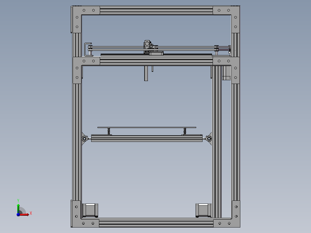 3d打印机模型前视图