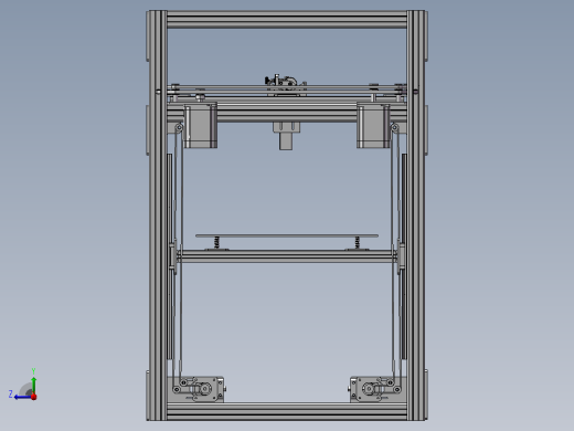 3d打印机模型右视缩略图