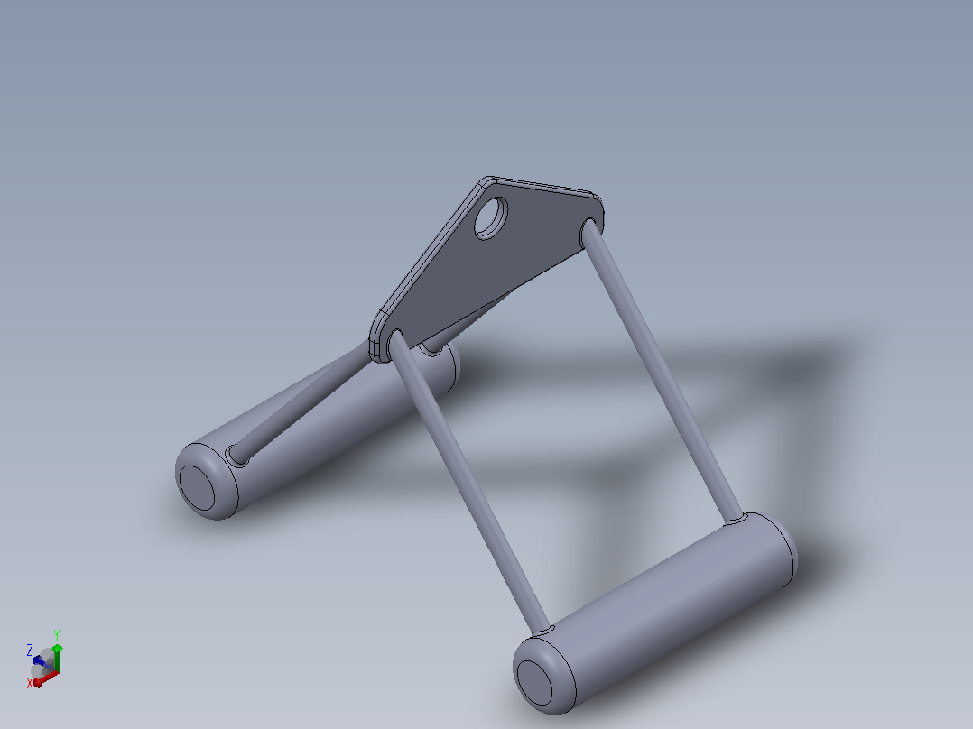 窄握划船_下拉训练主视图