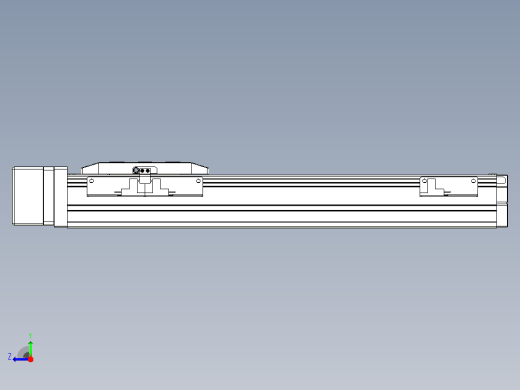 滚珠丝杠直线轴内置导轨TPA-GCR-50-1210C-L250-MR-M10-N3右视缩略图