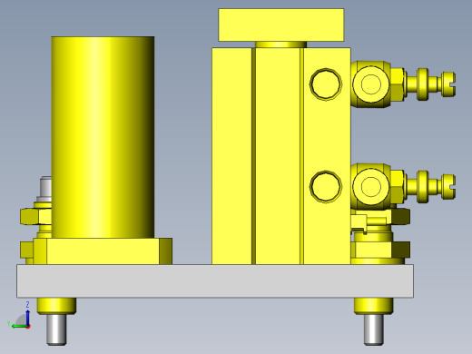 台车定位机构左视缩略图