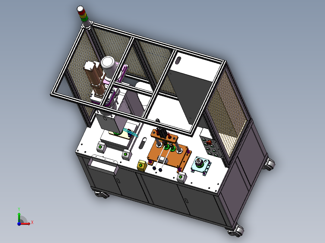 汽车转拉杆组装压球形罩&涂油前视图