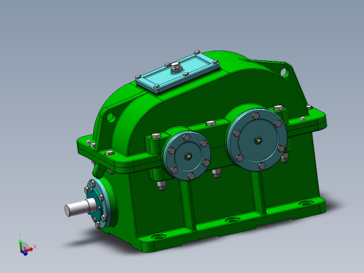 普通蜗轮蜗杆变速箱3D模型图纸 SOLIDWORKS设计