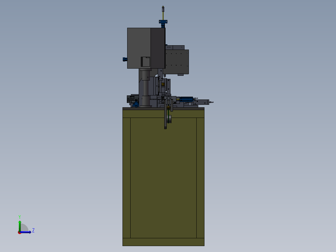 电性能测试机左视图