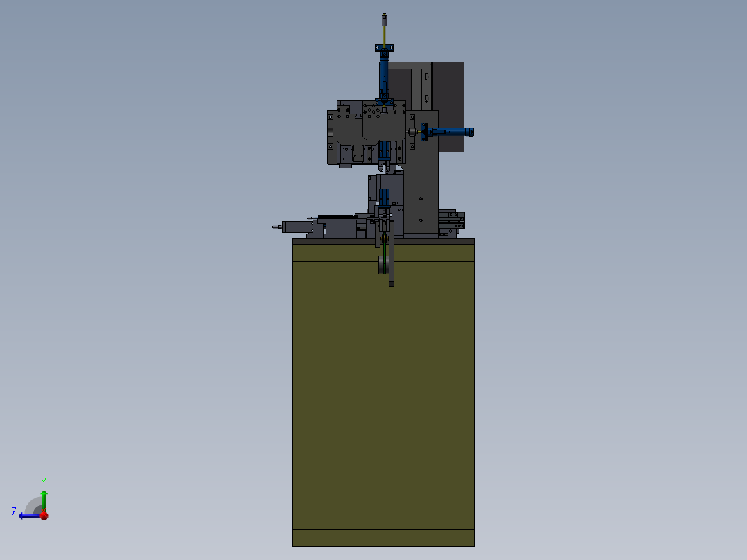 电性能测试机右视图