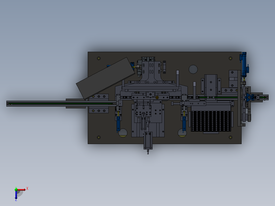 电性能测试机俯视图