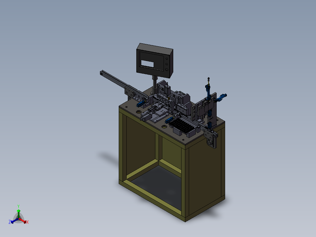 电性能测试机正等轴测图