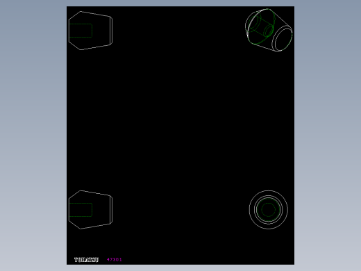 圓錐型把手(壓入式)P.390N-2D多系列多零件图纸模型