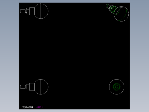 把手(迴轉球型)P.111+x-2D多系列多零件图纸模型