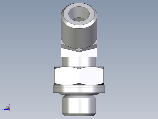 卡套式工业通用硬管接头EO_Adjustable_locknut_45_deg_elbow_VEE06SROMDCF右视缩略图