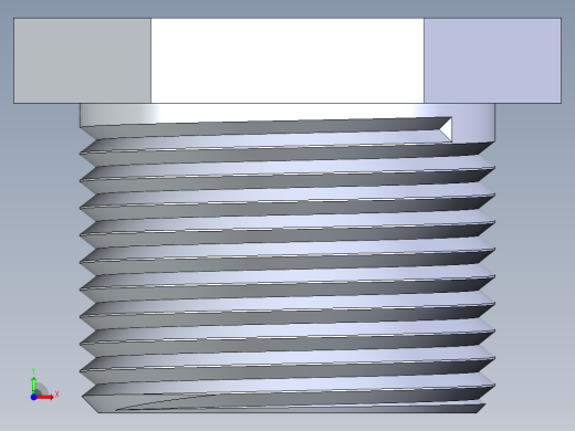 CPVC管件22-Sch80_Plug_MPT_9850-010_1in前视缩略图