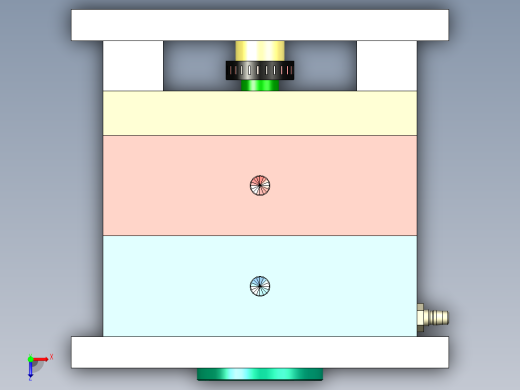 螺纹盖注塑模具设计含三维二维说明俯视缩略图