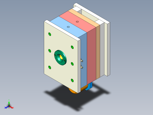 螺纹盖注塑模具设计含三维二维说明正等轴测缩略图