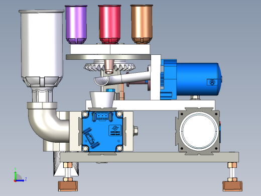 原料混合装置左视缩略图