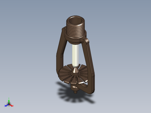 带有热敏玻璃灯泡的消防喷头